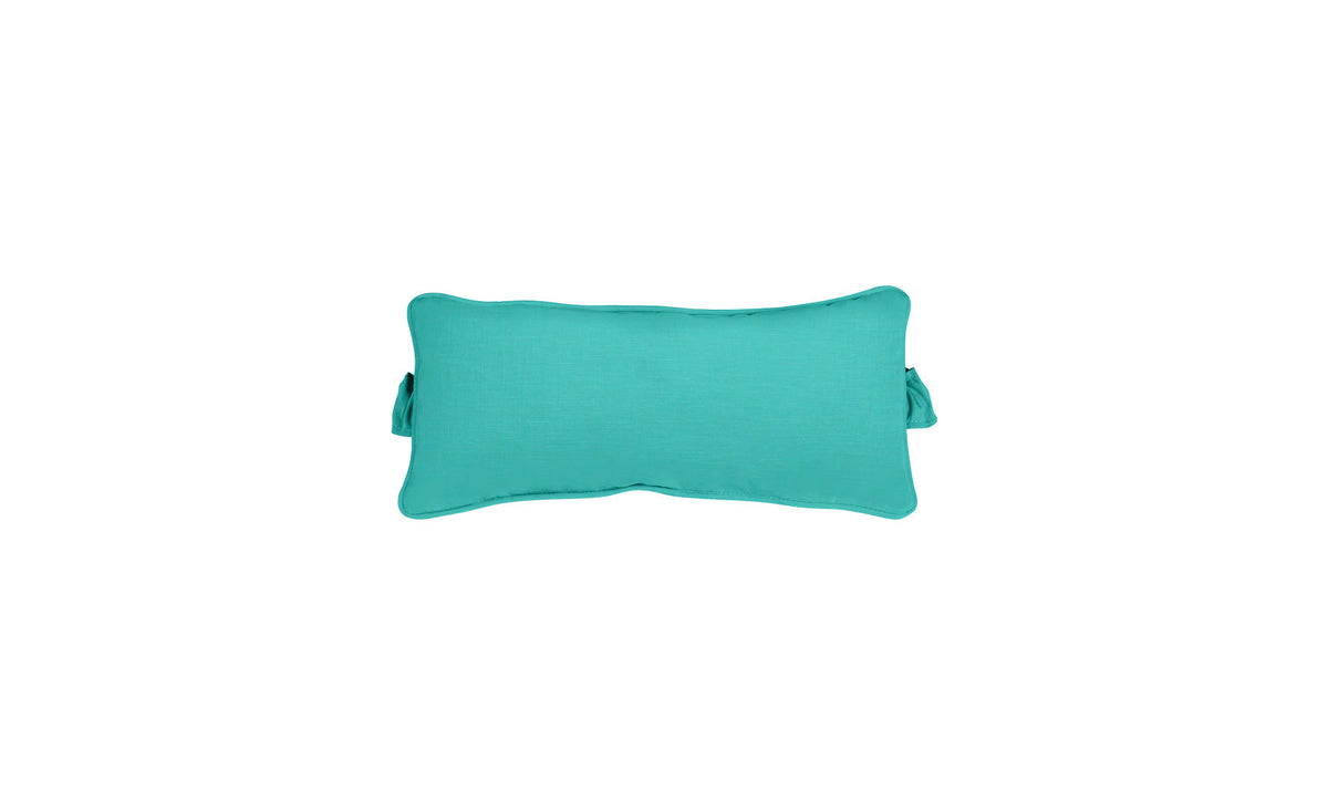 Signature Headrest Pillow in Aruba fabric, product-only view.
