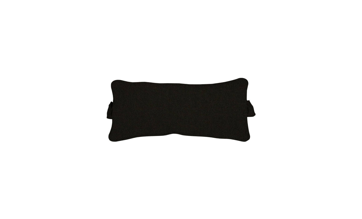 Signature Headrest Pillow in Black fabric, product-only view.