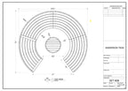 Circular modular teak deep seating set — alternate view