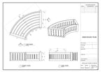 Circular modular teak planter — alternate view
