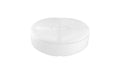 White Ledge Lounger Signature Round Sunbed with tufted cushion