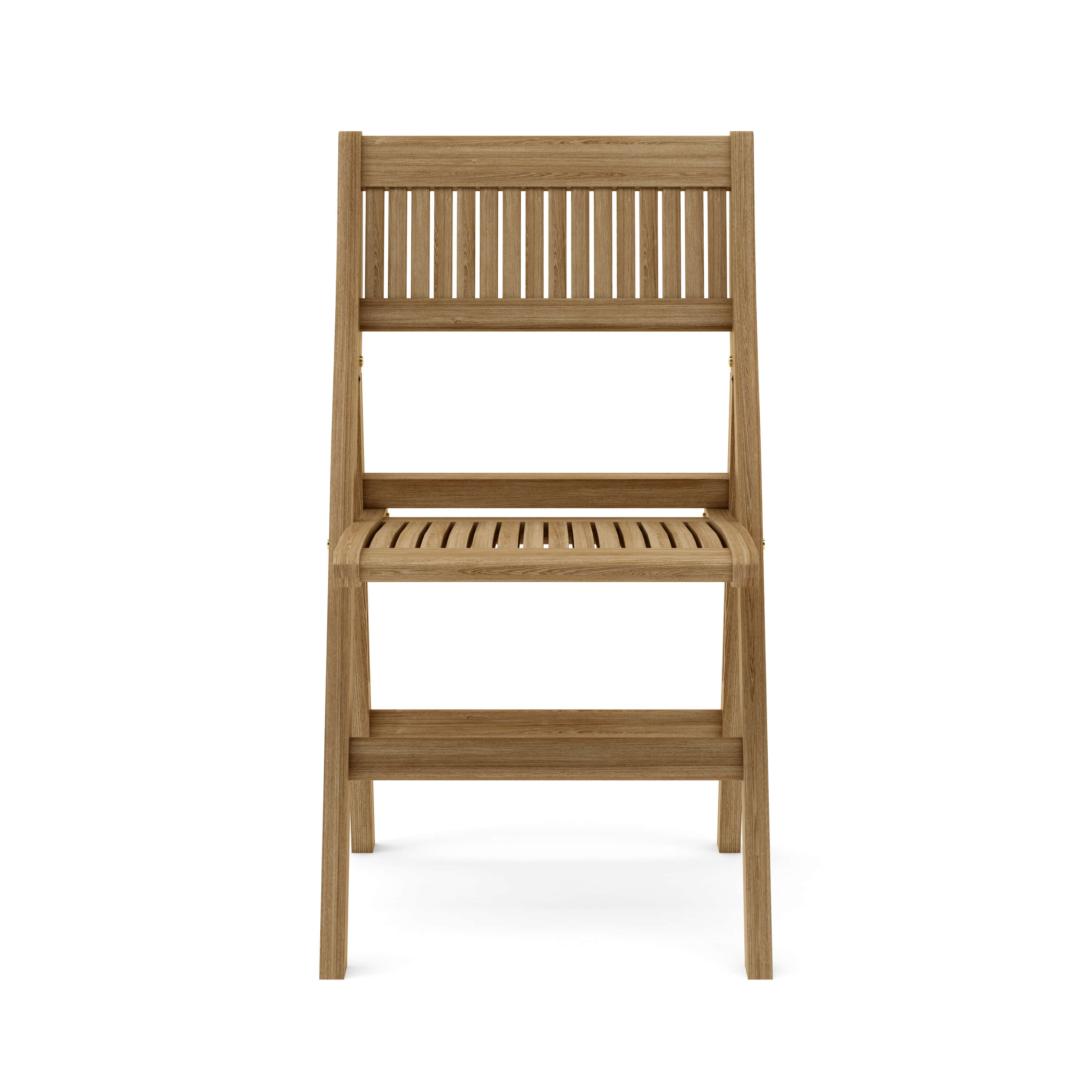 CHF-550F Windsor folding teak chair, front view