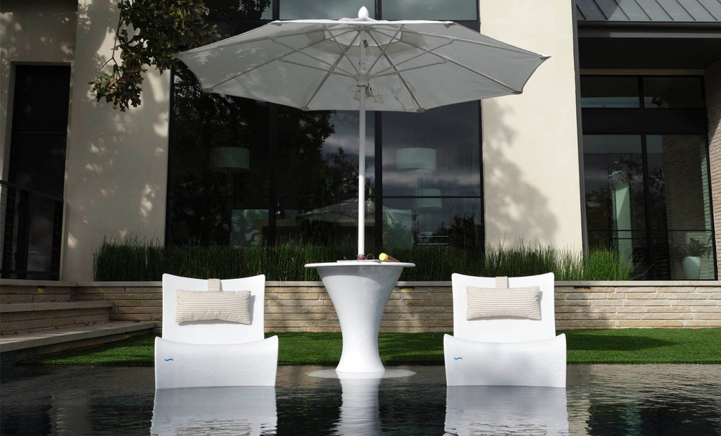 Autograph Umbrella Stand Ice Bin — In-Pool Shade Table