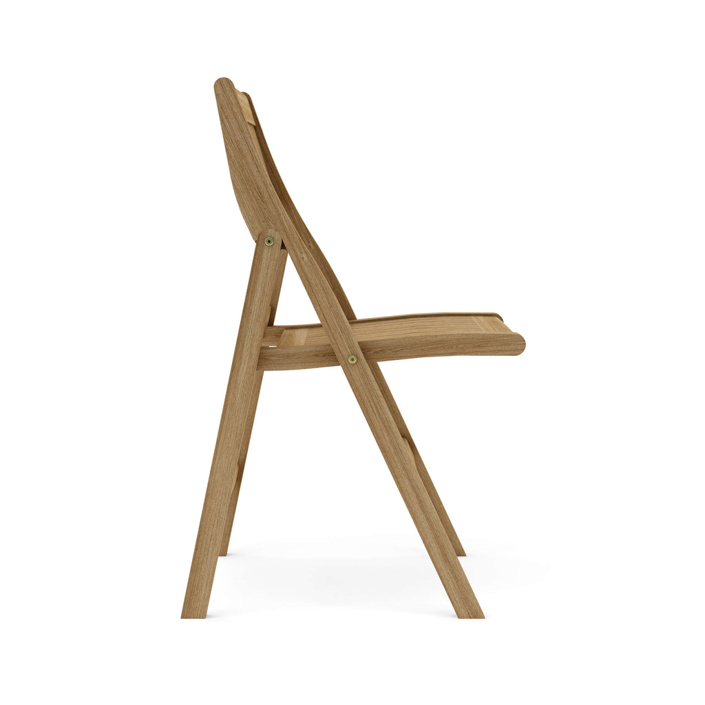 CHF-550F Windsor folding teak chair, side view