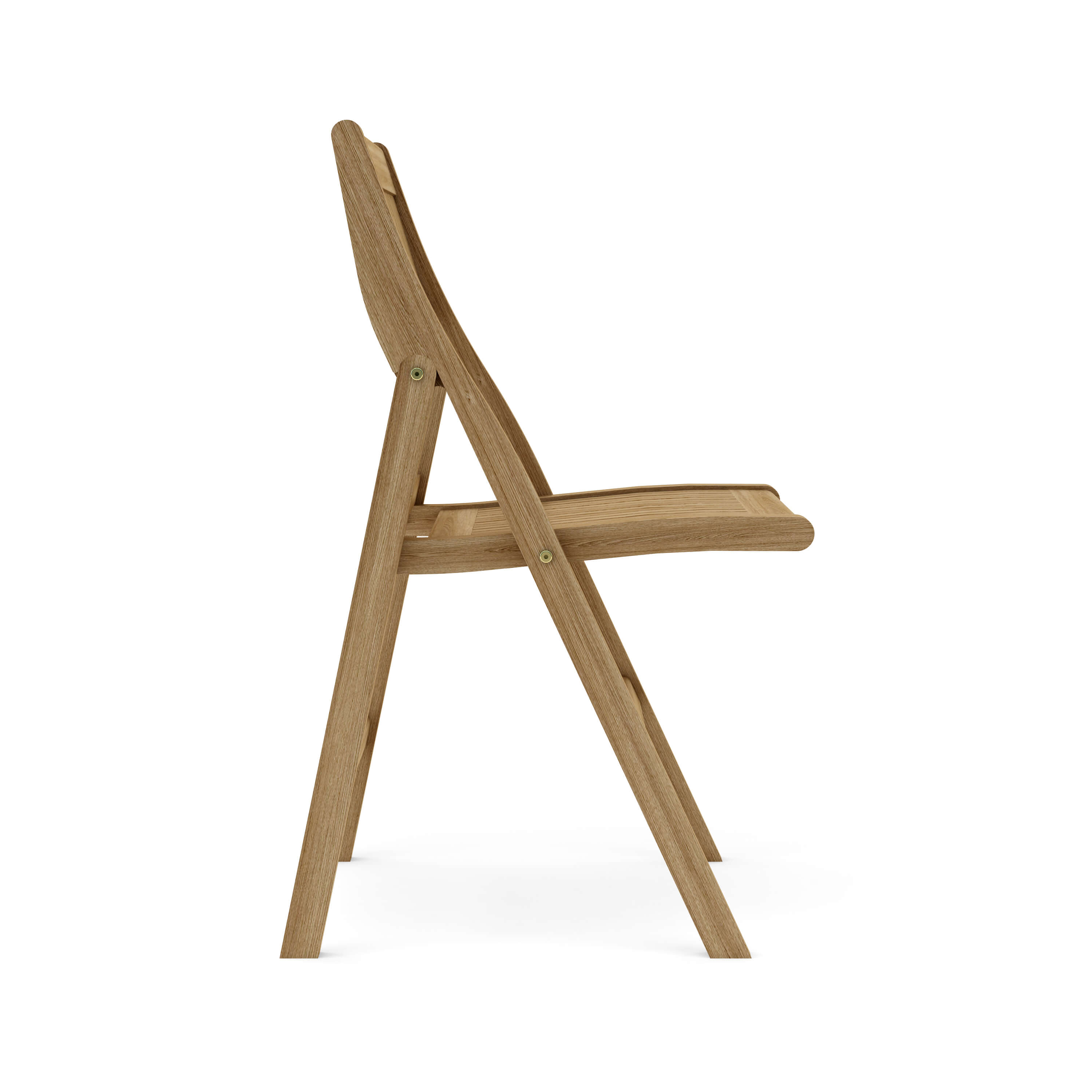 CHF-550F Windsor folding teak chair, side view
