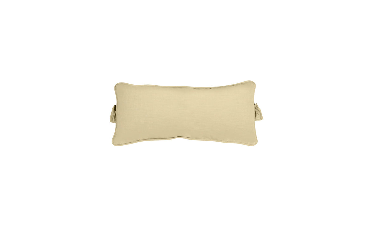 Signature Headrest Pillow in Linen fabric, product-only view.