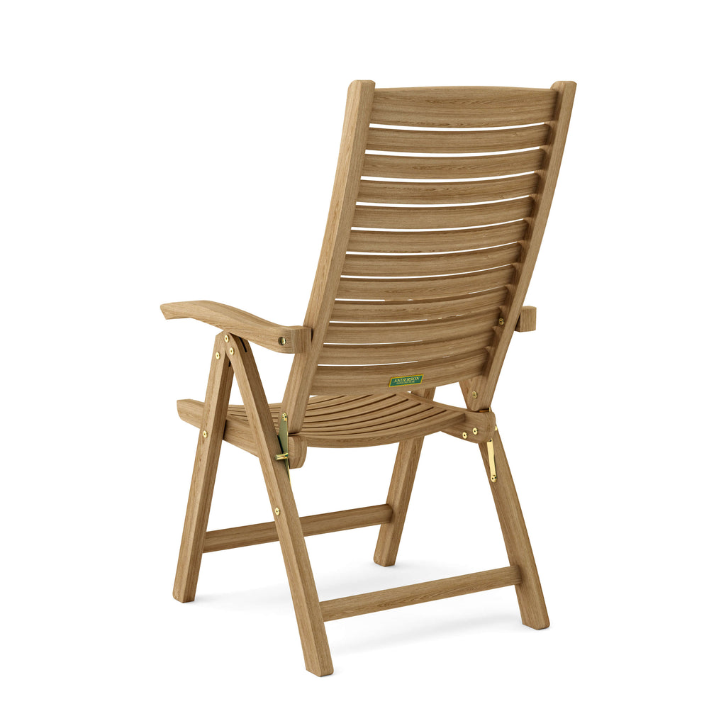 Carina teak reclining armchair - view 4