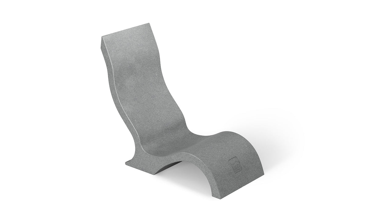 Granite Gray Ledge Lounger Signature Chair
